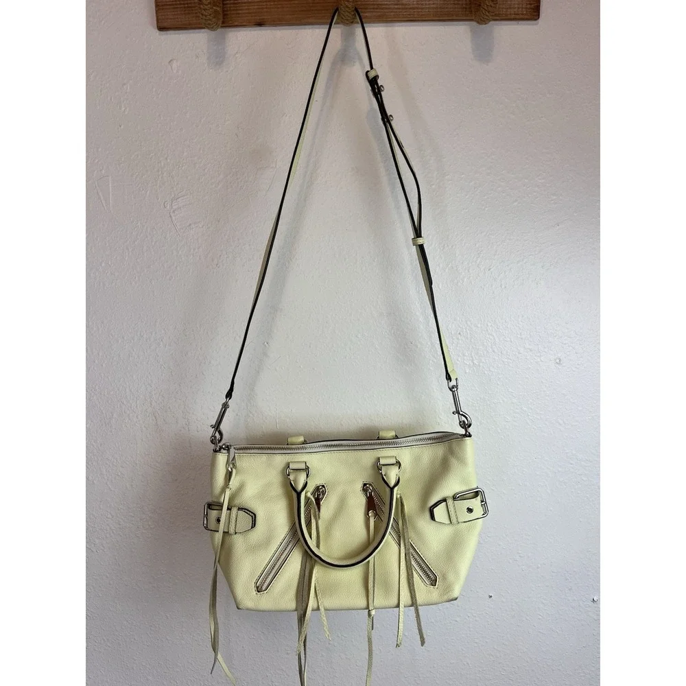 Rebecca Minkoff Shoulder Bag In Honeydoo Large Purse Handbag Leather - Picture 3 of 13